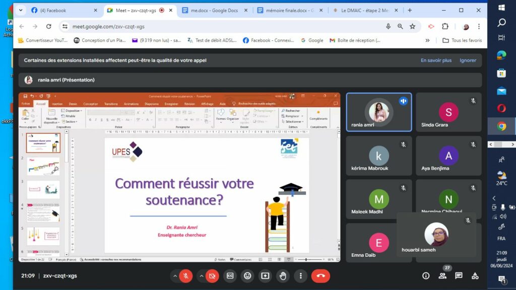 Retour en Image sur l’Evènement « Comment Réussir votre Soutenance »